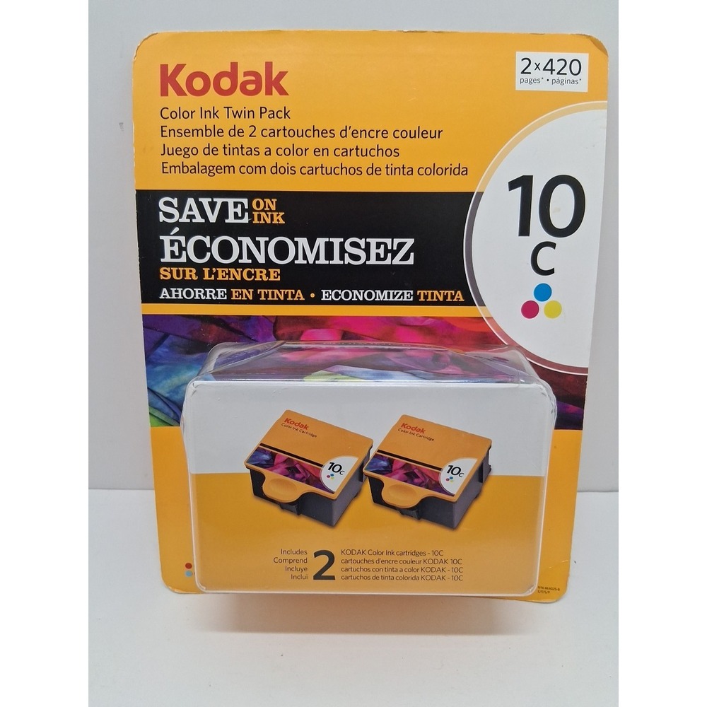 Genuine Kodak Color Ink Twin Pack 10C NEW 2x420 Kodacolor Technology